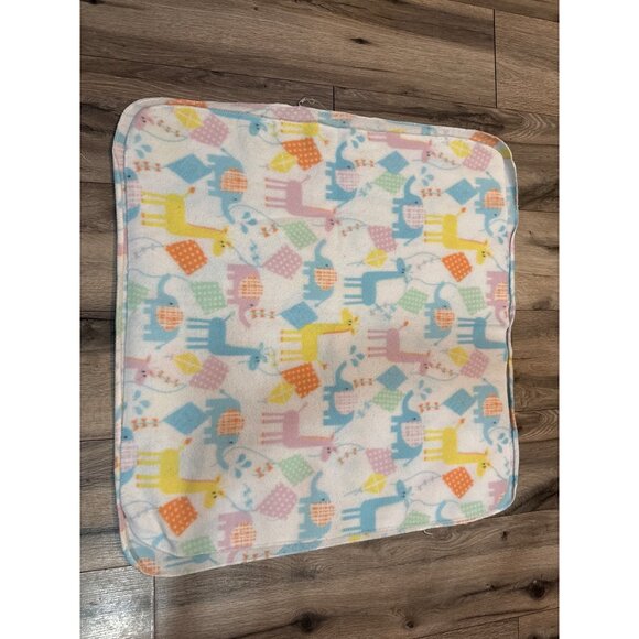 Baby Animal Print Fleece Baby Blankets Set Of 2 Nursery Decor 26" X 28" & 27" X - Picture 6 of 6